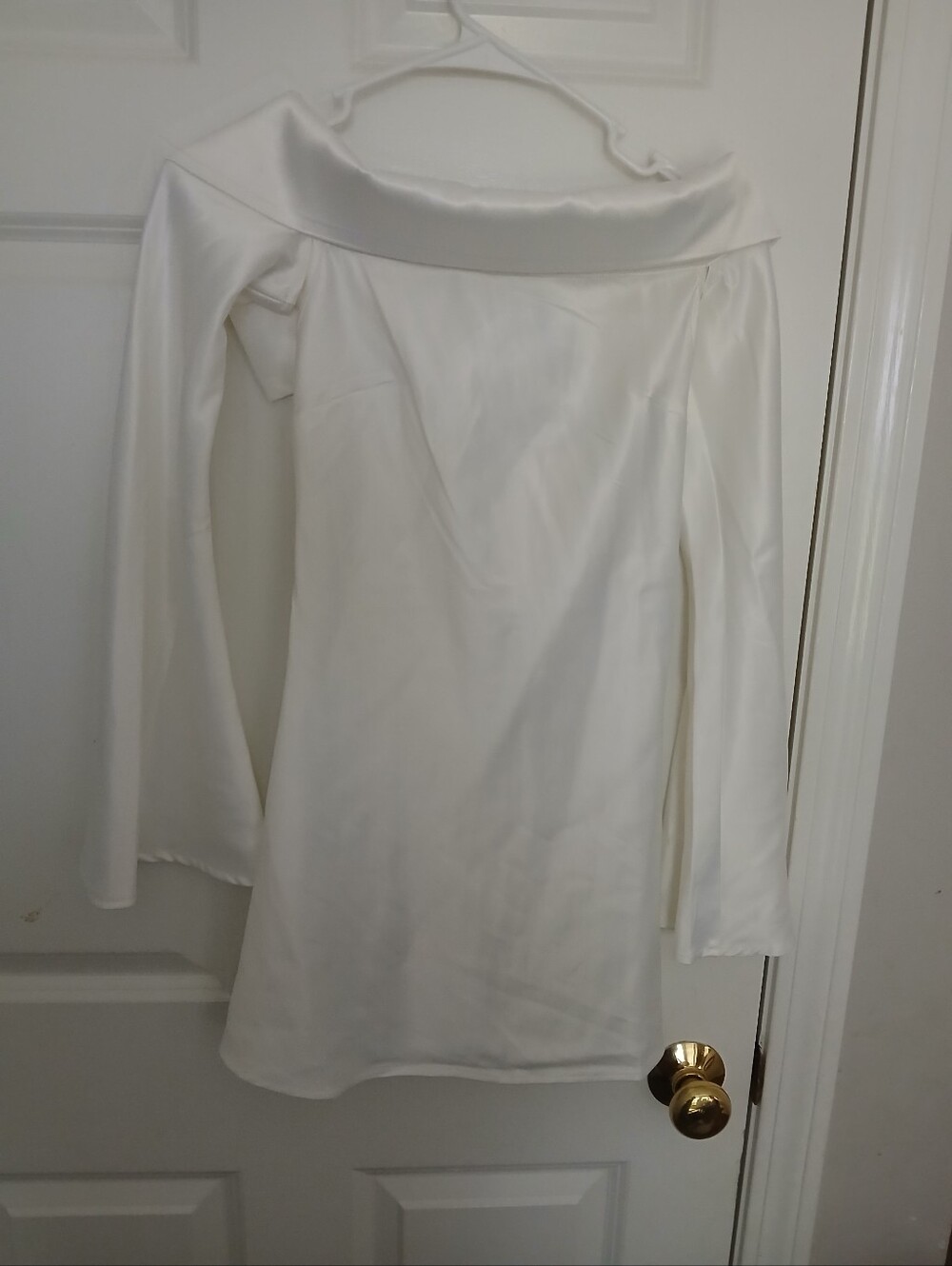 Peppermayo  Lumina Long Sleeve Mini Dress White Women's Size AU4/US 0 - Picture 6 of 16